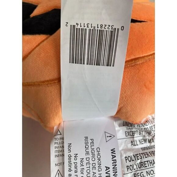 Disney Mickey Mouse Halloween Jack O Lantern Pumpkin Plush Pillow NEW - Picture 5 of 12